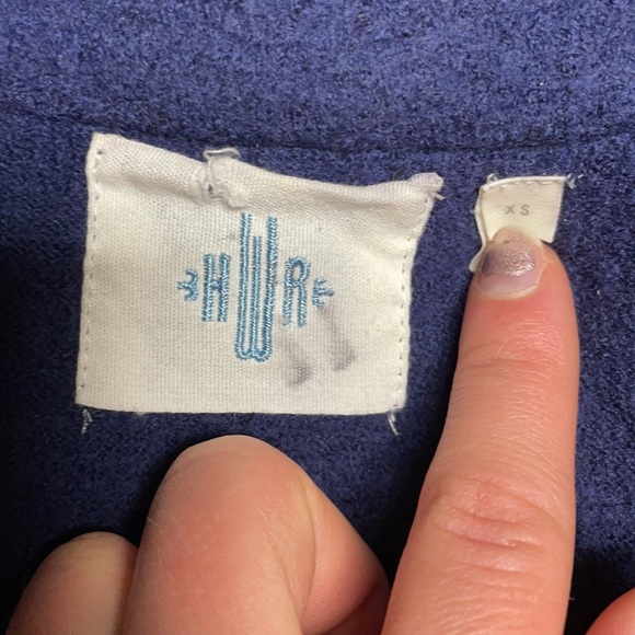 LAST CHANCE 100% Wool Navy Blue Boutique Dress - donated 2/28 - Picture 4 of 5